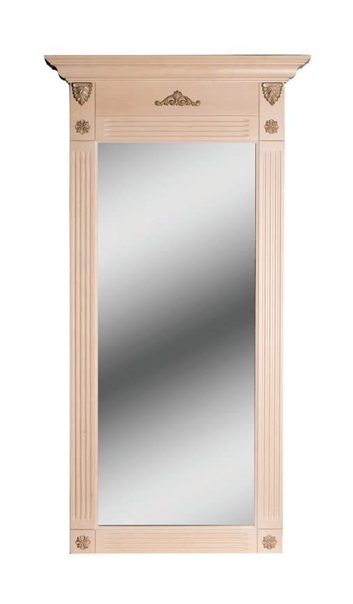 Зеркало настенное деревянное  С 02 (белый ясень)