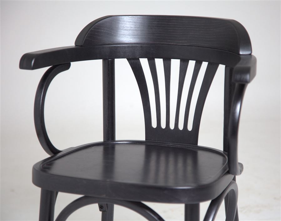 Венский стул с подлокотниками деревянный (венге)