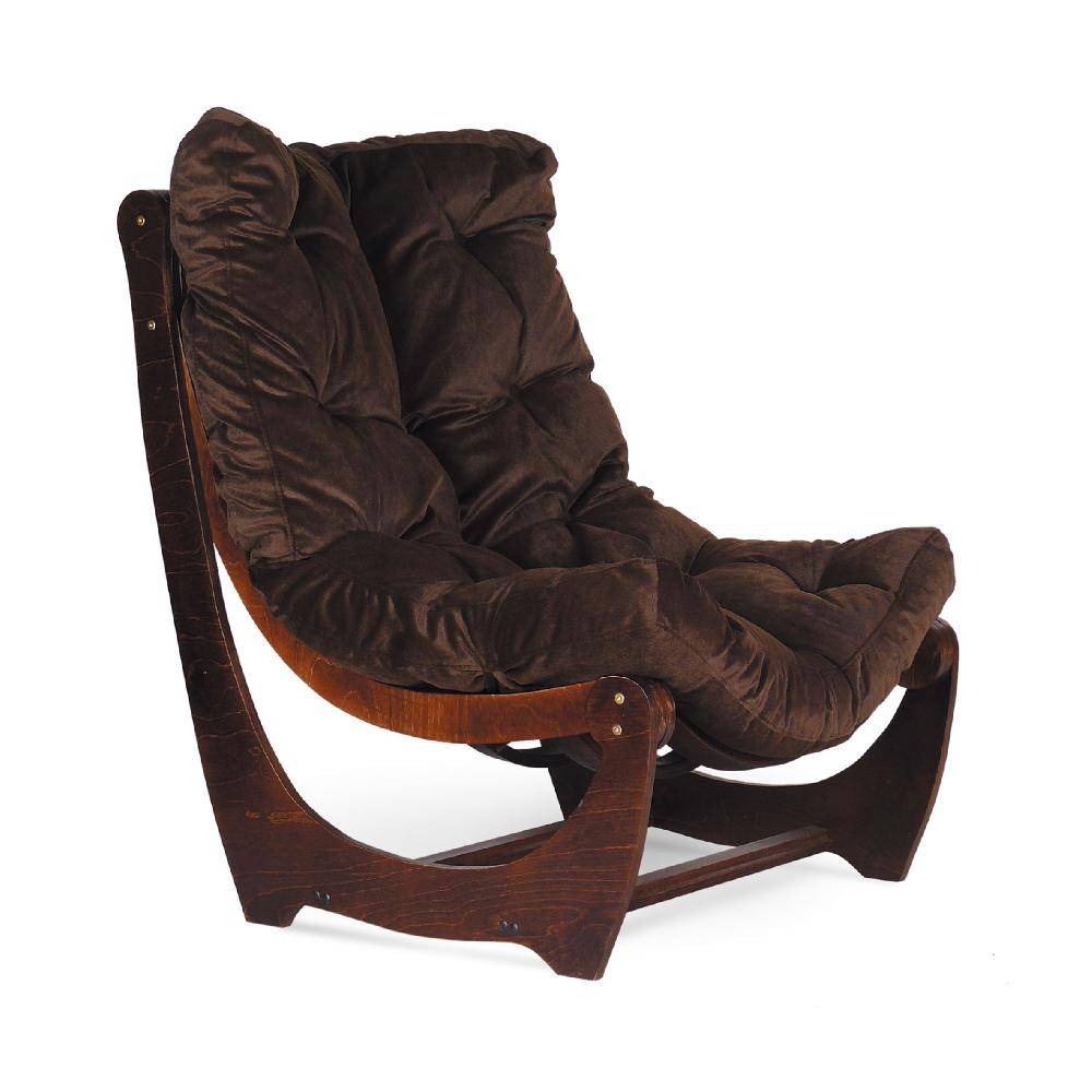 Кресло "Барелли" венге с подушкой Dark Brown